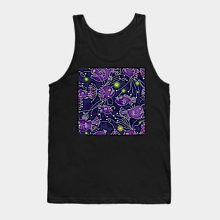 Angler fish purple Tank Top